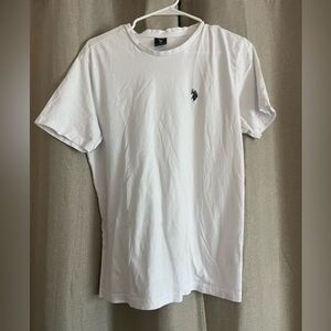 Men’s white Ralph Lauren shirt.
